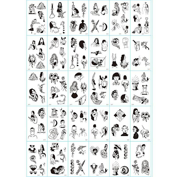 30pcs Small Fresh Tattoo Stickers Tattoo Flowers Waterproof Durable Stickers