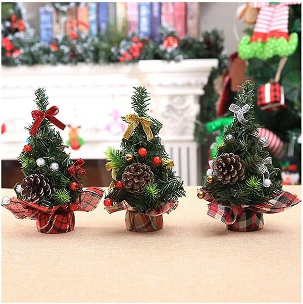 Christmas Tree Mini Artificial Christmas Tree Miniature Decoration Table Christmas Or
