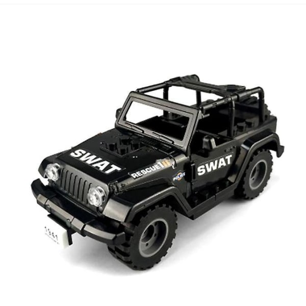 WW2 Military Special Forces Modern Soldier Police Car MOC SWAT City Military Weapons Figures Building