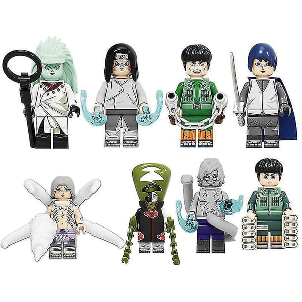 6pc Naruto Building Block Minifigure Toys
