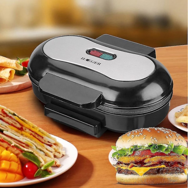 Extra Large Double Non-stick Omelette Maker, Healthy Snacks & Cakes, No Flip Egg Cooker, Make Low Fat & High Protein Meals, Black