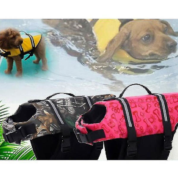 Dog Life Vest Summer Printed Pet Life Jacket Dog Safety Clothes Dogs