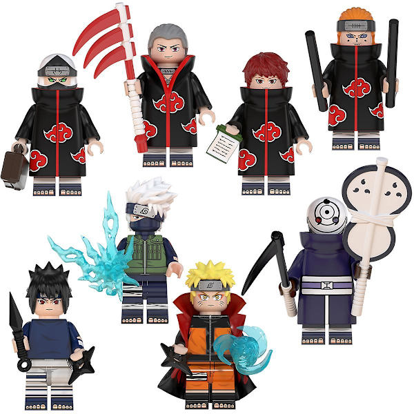 Ninja Minihahmot Setti 8 kpl Lasten Lelut Toimintahahmo Anime Sankarit Minihahmo Syntymäpäivälahjat Aikuisille Ja Lapsille Pojat Tytöt