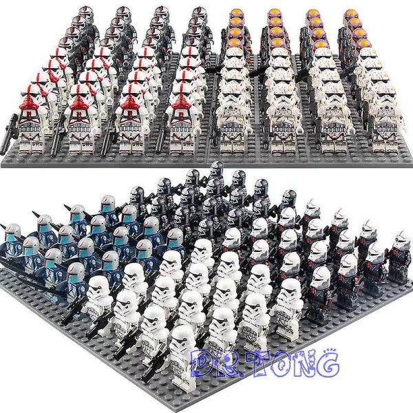 25psc Star Wars The 322/501st Legion Mandalorian Sith Trooper Clone Warrior Helmet Minifigure Building Toys Star Troopers-7