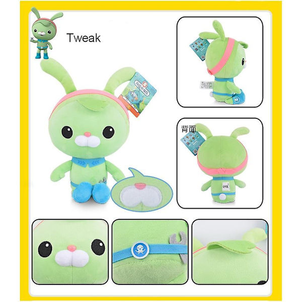 19 Cm Octonauts Barnacle Peso Kwazii Tweak Soft Toy E