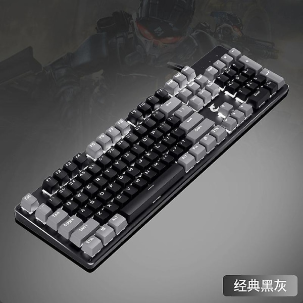 Usb Wired Keyboard Desktop Mechanical Keyboard Gaming Mechanical Keyboard Mechanical Keyboard (black Gray)