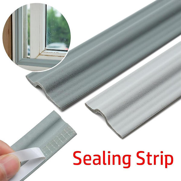 10m Self Adhesive Anti Collision Window Seal Strip Soundproof And Windproof Foam Door Rubber Strip For Sliding Windows White