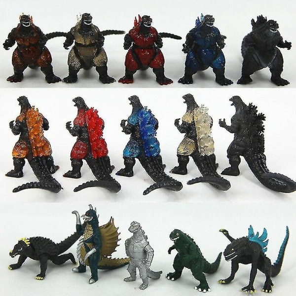 Godzilla 2 King Of The Monster Shin Kaiju Gigan Ghidorah 10pc Toy Figures Sets A