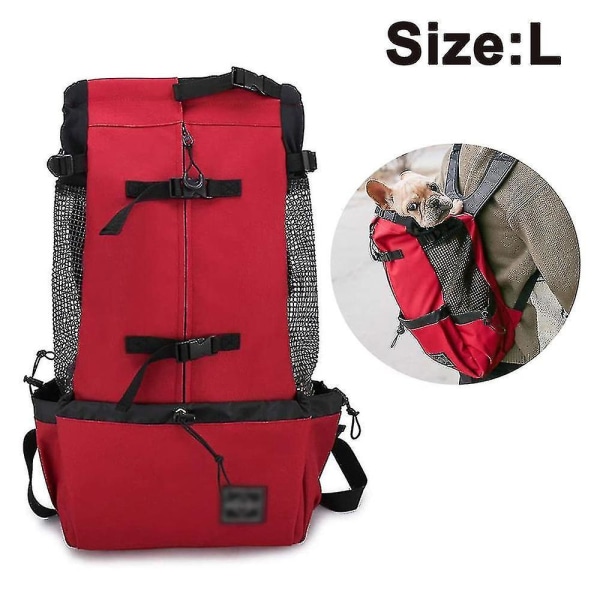 Dog Carrier Backpack For Small And Medium Pets Backpack Carrier Red L