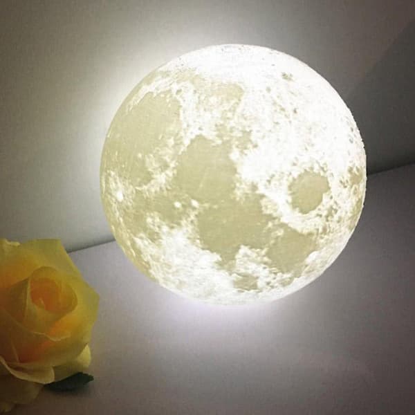 3d Print Girlfriend Birthday Gift Night Light Moon Light Touch Control Led
