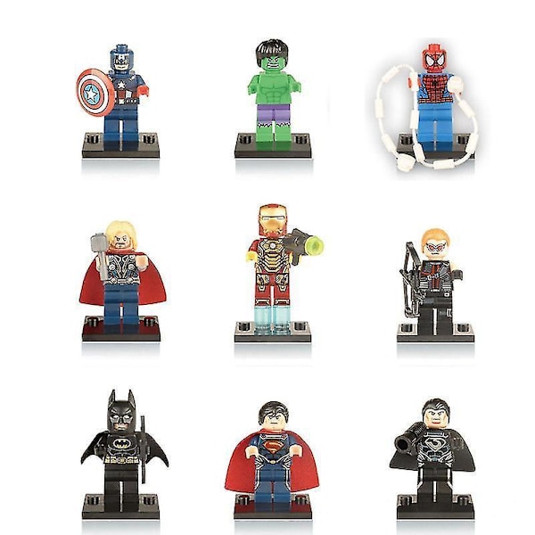 35 Superhero Building Blocks Dolls Puzzle Assembled Building Blocks Minifigure Boy Toys