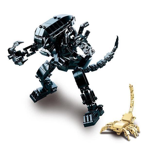 ALIEN VS PREDATORS Blodrobot Krigsmodell Byggeklosser Sett