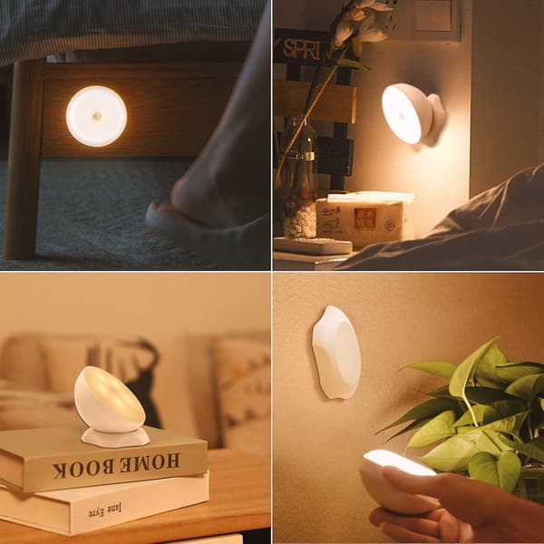 Rechargeable Motion Sensor Light, 360 Degree Rotating Motion Activated With 3 Modes, Magnetic Light (2pcs)