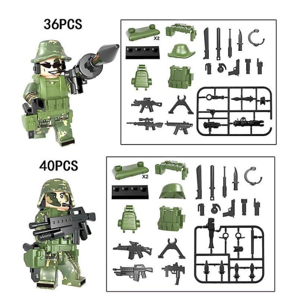Crossfire Weaponry Assembly Diy Blocks 6pcs
