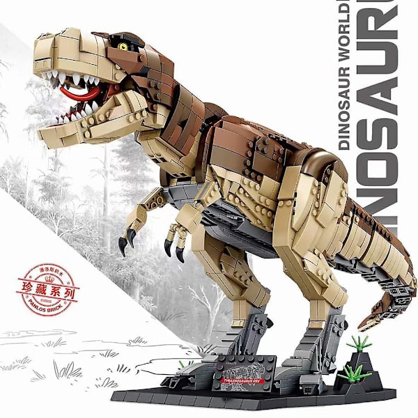 Idéer Dinosaur Legetøj Jurassic Park T-rex Dinosaur Verden Byggeklodser Kreative Deformerede Dinosaur Klodser Sæt Drengelegetøj Børnegaver Ingen Original Æske