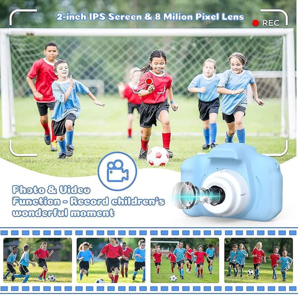 Kids Toy Camera 8.0 Mp Digital Video Camera Blue