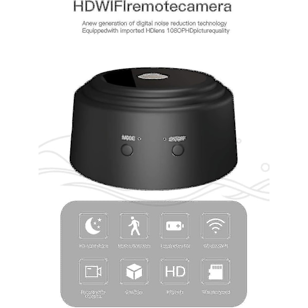 A9 Mini Trådløst Wifi Overvågningskamera 2.4ghz 1080p Smart Overvågningskamera Natkamera Indendørs