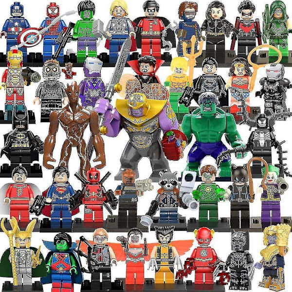 38 Avengers Hero Raccoon Tree Man Super Villain Assembling Building Block Minifigure Toy