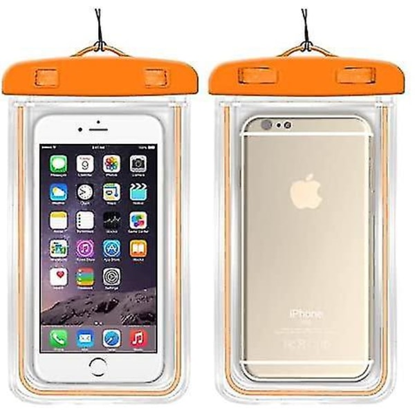 Fong Fong Waterproof Phone Pouch With Universal Mobile Design Dry Bag Case - Features Light And Arm Band - Compatible With Iphone, Compatible With Sms