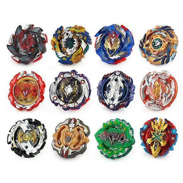 12x Beyblade Burst Spinning Tops Set Spinning With Grip Launcher + Foam Storage Case