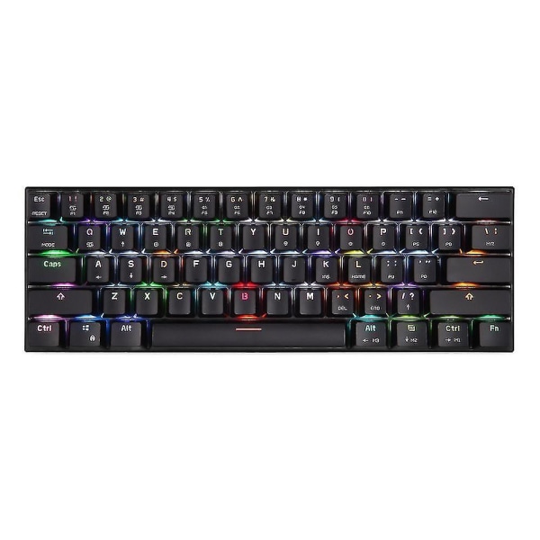 Ck62 Bluetooth Wired Mechanical Gaming Keyboard 61 Keys For Tablet Laptop Smartphone Motospeed black