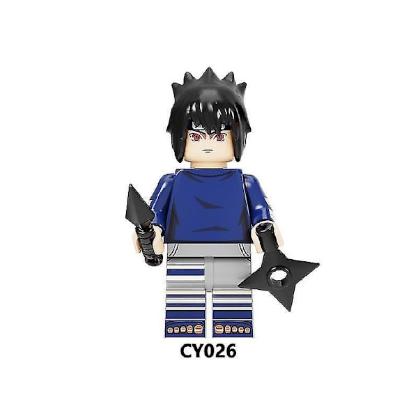 8 stk. Naruto Montert Barne Byggekloss Minifigur Leker