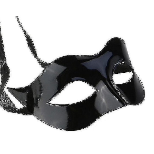 Masks Halloween Black Masquerade Masks Cool Men Adult Kids Fighter Half Face Venetian Mask Black