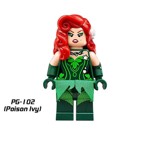 8pc Superhero Building Block Doll Educational Toy