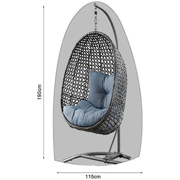Hanging Chair Cover - Waterproof Hanging Chair Cover With Zippered Opening 210d Oxford Covers