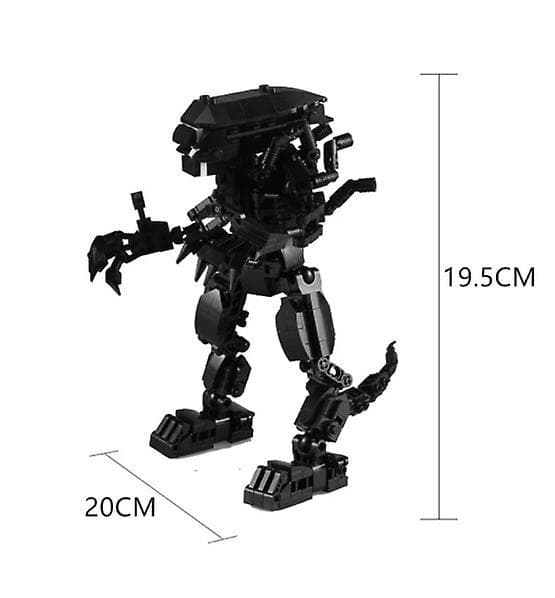 ALIEN VS PREDATORS Blodrobot Krigsmodell Byggeklosser Sett