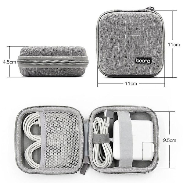 Portable Earphone Storage Bag Hard Shell Digital Gadgets Case Eva Bluetooth Bag Data Cable Mac Charger U Disk Protective Cover