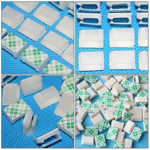 100 Pcs Sturdy Cable Clips Cord Organizer Telephone Line Clips Cable Fixation