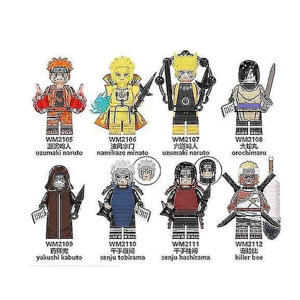 Naruto Series Naruto Building Blocks Minifigure Children Assembling Toys.