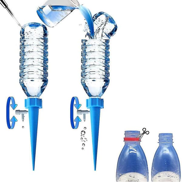 12 Pack Plant Automatic Watering Device,self Spikes System With Slow Release Control Valve,dripper