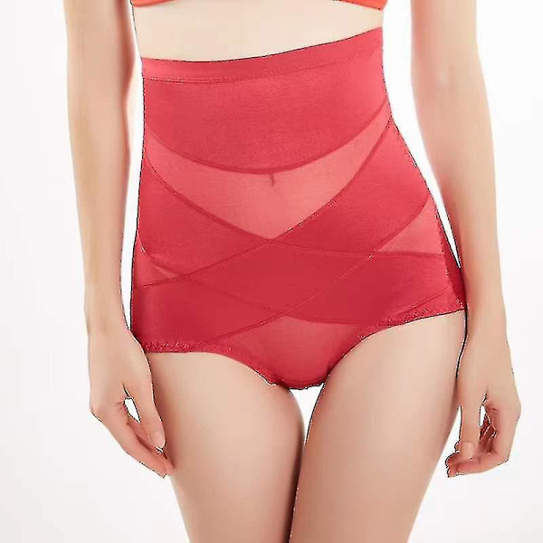 Mimigo Cross Compression Abs Shaping Pants Women Slimming Body Shaper Tummy Control Red M