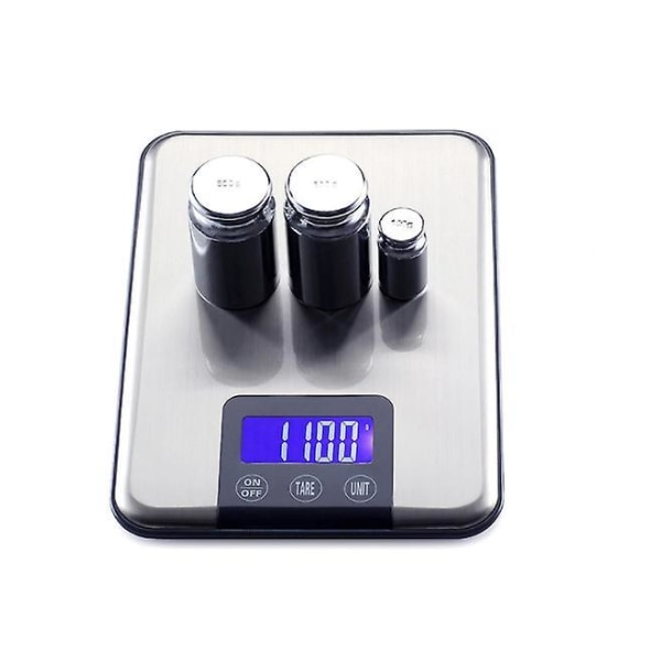 5kg/1g LCD Display Kitchen Scales Stainless Steel High Precision Electronic Scales