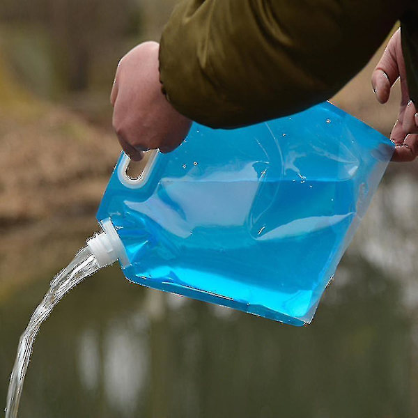 5l Folding Drinking Water Bucket Camping Hiking Water Container Storage Bag A