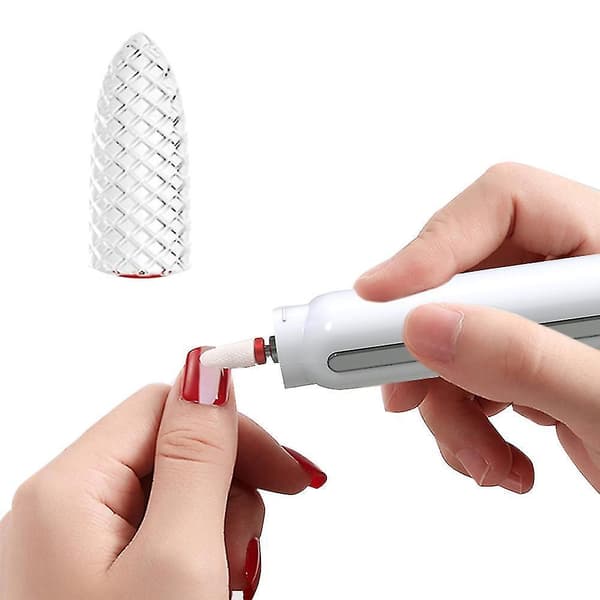 Nail Drill Machine USB Rechargeable Portable Electric Nail Polisher Nail Manicure Nail Grinder Red
