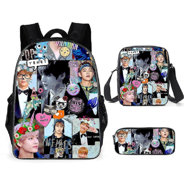 Bts Boy's And Girl's Backpacks Student School Bags Travel Bags Computer Bags
