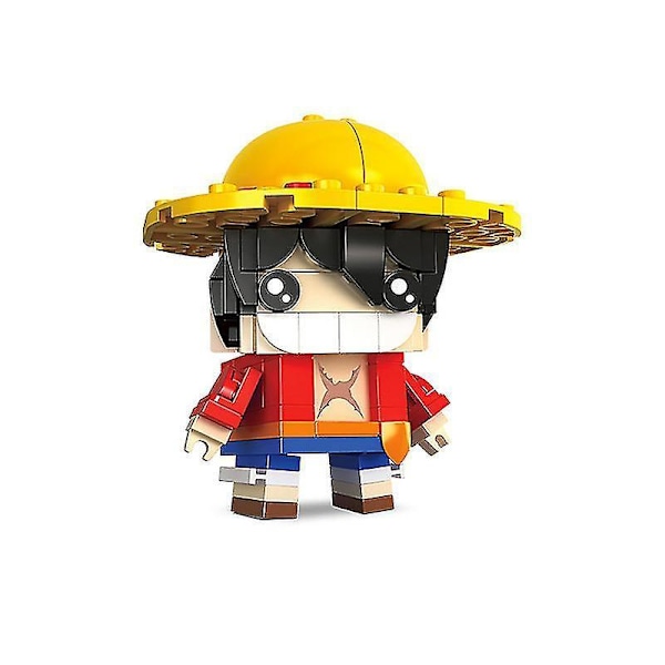 One Piece Building Blocks Toy Luffy Zoro Figure Naruto Building Blocks Kakashi  Block Cube Toy Small Particles Children Puzzle 1