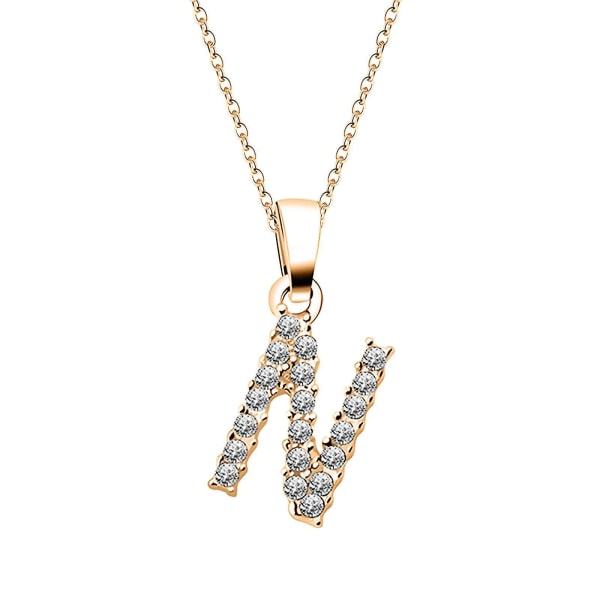 Women's Alphabet Necklace Female Clavicle Chain Pendant Gold Necklace