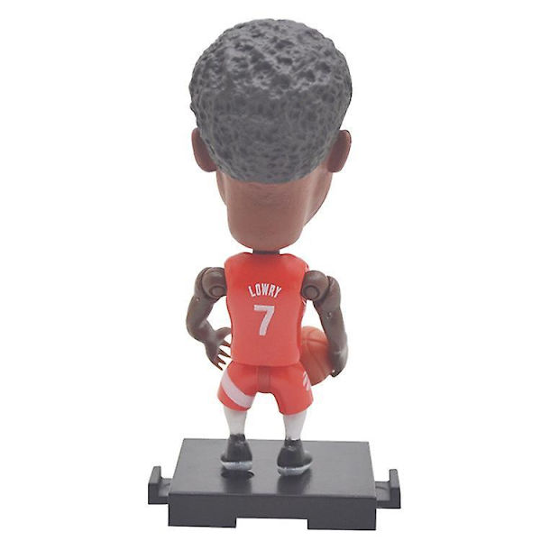 7cm Height Cartoon Style Nba Super Star Action Figures, Doll Toy Assembly, Optional Choice, Diy Lowry 7 Red