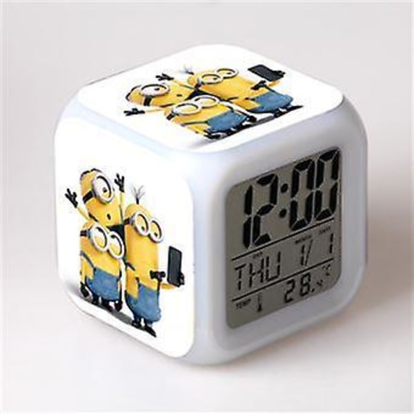 Alarm Clock Children | Led |colour Multifunction | Minions 76