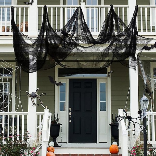 Halloween Horror Black Windowsill Gauze 80x240cm