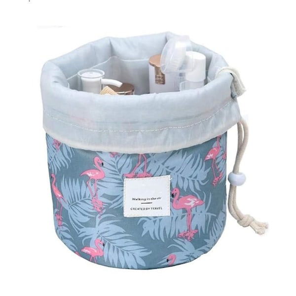 Barrel Multifunctional Travel Make Up Bags Toiletry Bags With Storage Pouch For Women&Girls Bucket F