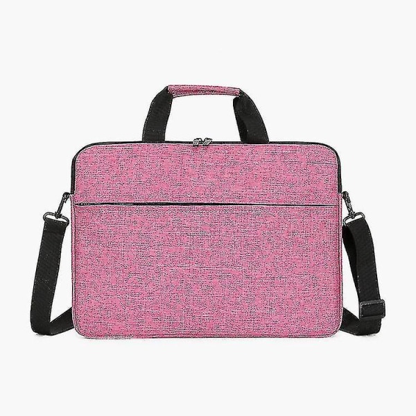 Laptop Bag Sleeve Case Shoulder Hangbag 15.6 Inch Pink