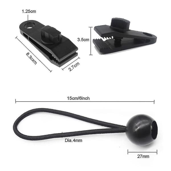 10pack Heavy Duty Reusable Tarp Clips - Use With Canopy Tent