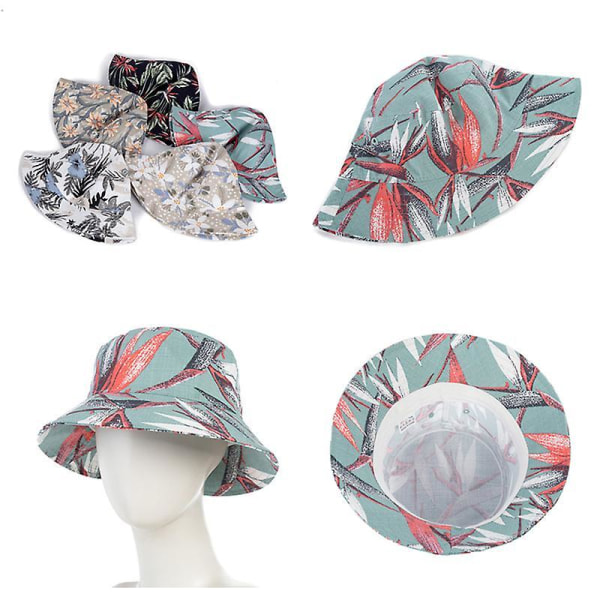 Ladies Tie Dye Hat Multicolor Irregular Print Bucket Hat Ladies Outdoor Street Summer Hat-style 15
