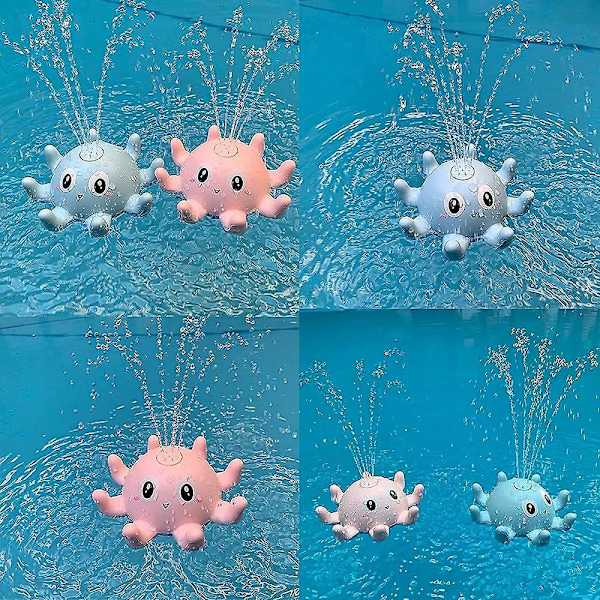 Baby Badebassin Legetøj, Småbørns Bade Vand Legetøj Sprøjte Vand Lysende Legetøj pink