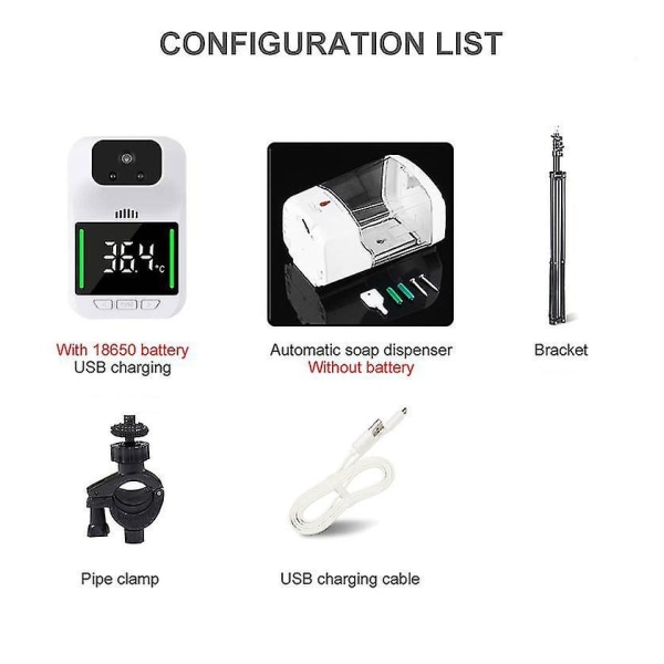 Thermometer, Human Body Infrared Non-contact Voice Broadcast Automatic Induction Thermometer With Tripod
